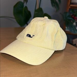 Pale Yellow Vintage Vineyard Vines Corduroy Hat
